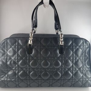 Dior Cannage Perforated Satchel Bag
